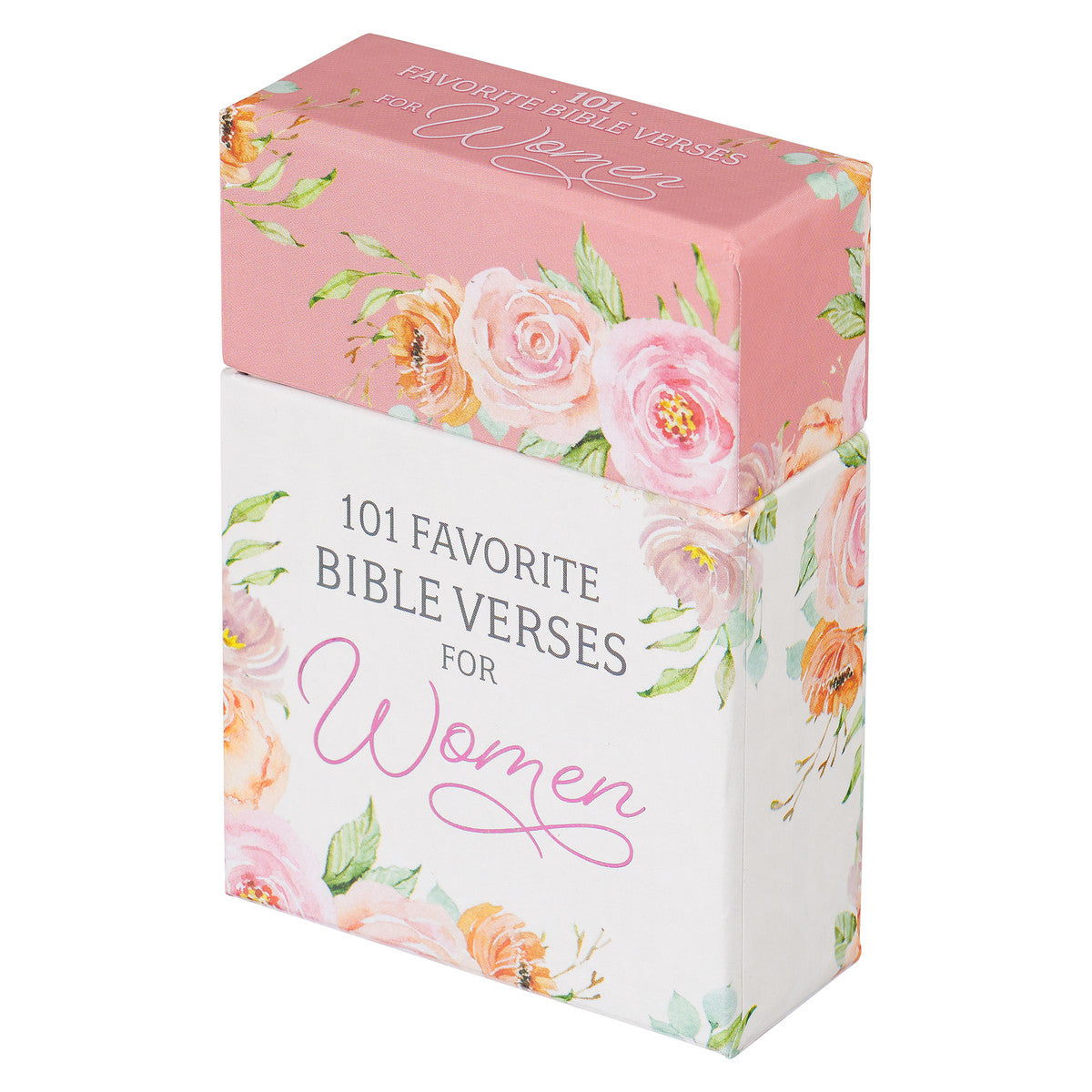 101 Favorite Bible Verses for Women Pink Floral Box of Blessings - The Christian Gift Company