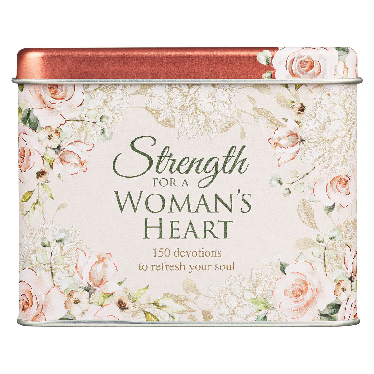 Strength for a Women's Heart Devotional Cards in a Tin - The Christian Gift Company