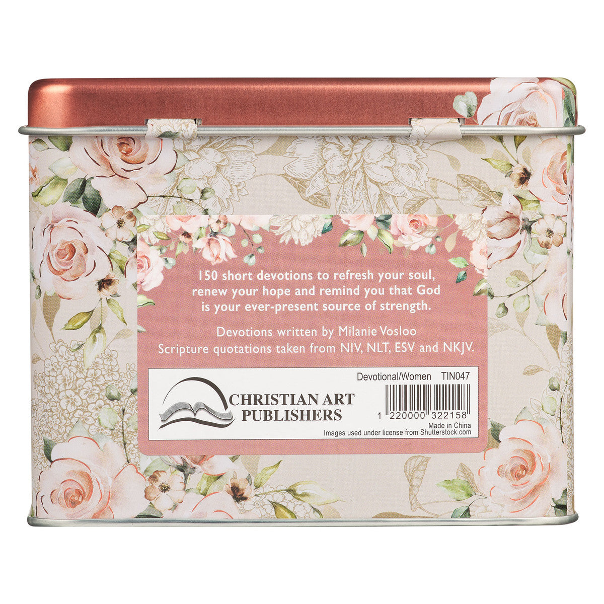 Strength for a Women's Heart Devotional Cards in a Tin - The Christian Gift Company