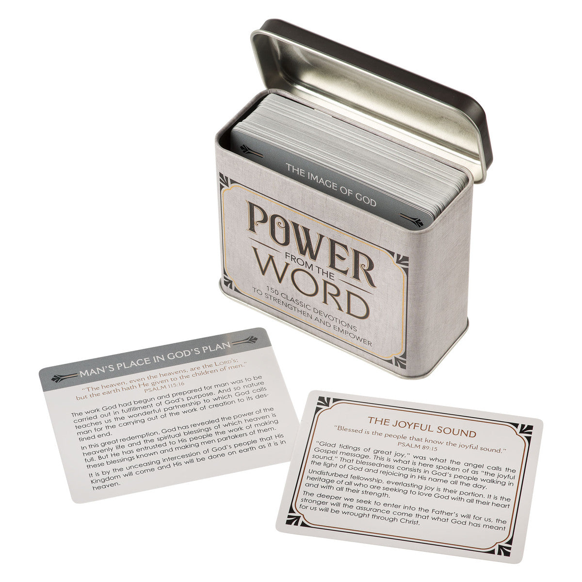 Power from the Word Devotional Cards in a Tin - The Christian Gift Company