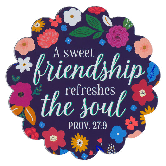 Sweet Friendship Magnet - Proverbs 27:9 - The Christian Gift Company