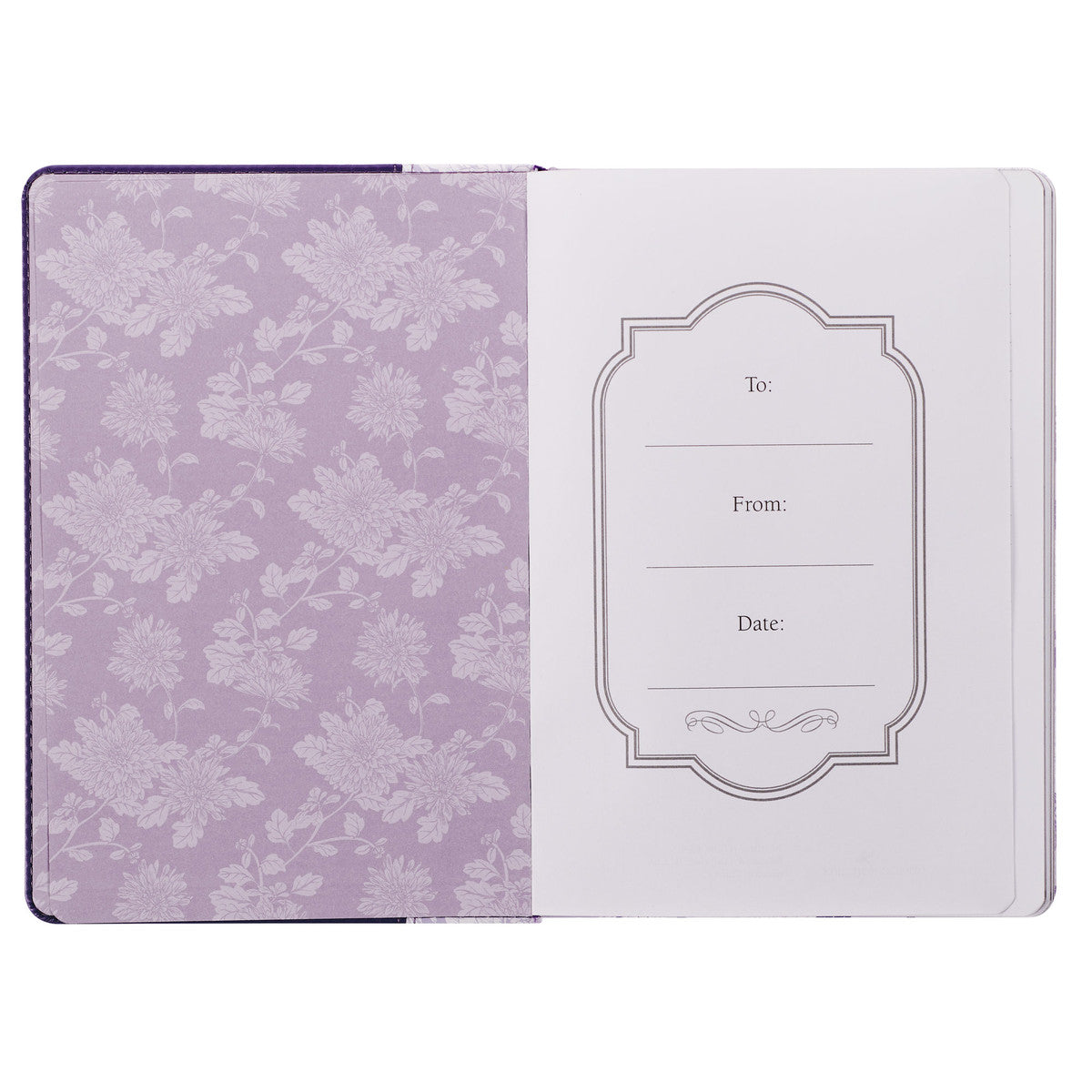 I Know the Plans Purple Floral Classic Journal with Elastic Closure and Pen Holder - Jeremiah 29:11 - The Christian Gift Company