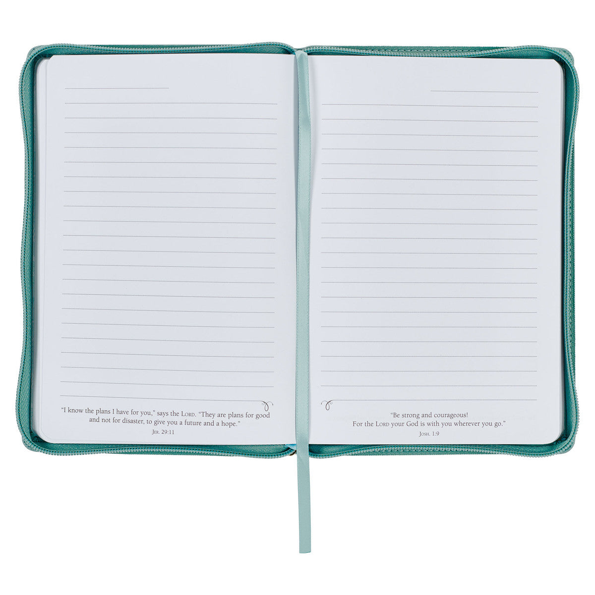 Strength and Dignity Misty Teal Faux Leather Journal - Proverbs 31:25 - The Christian Gift Company