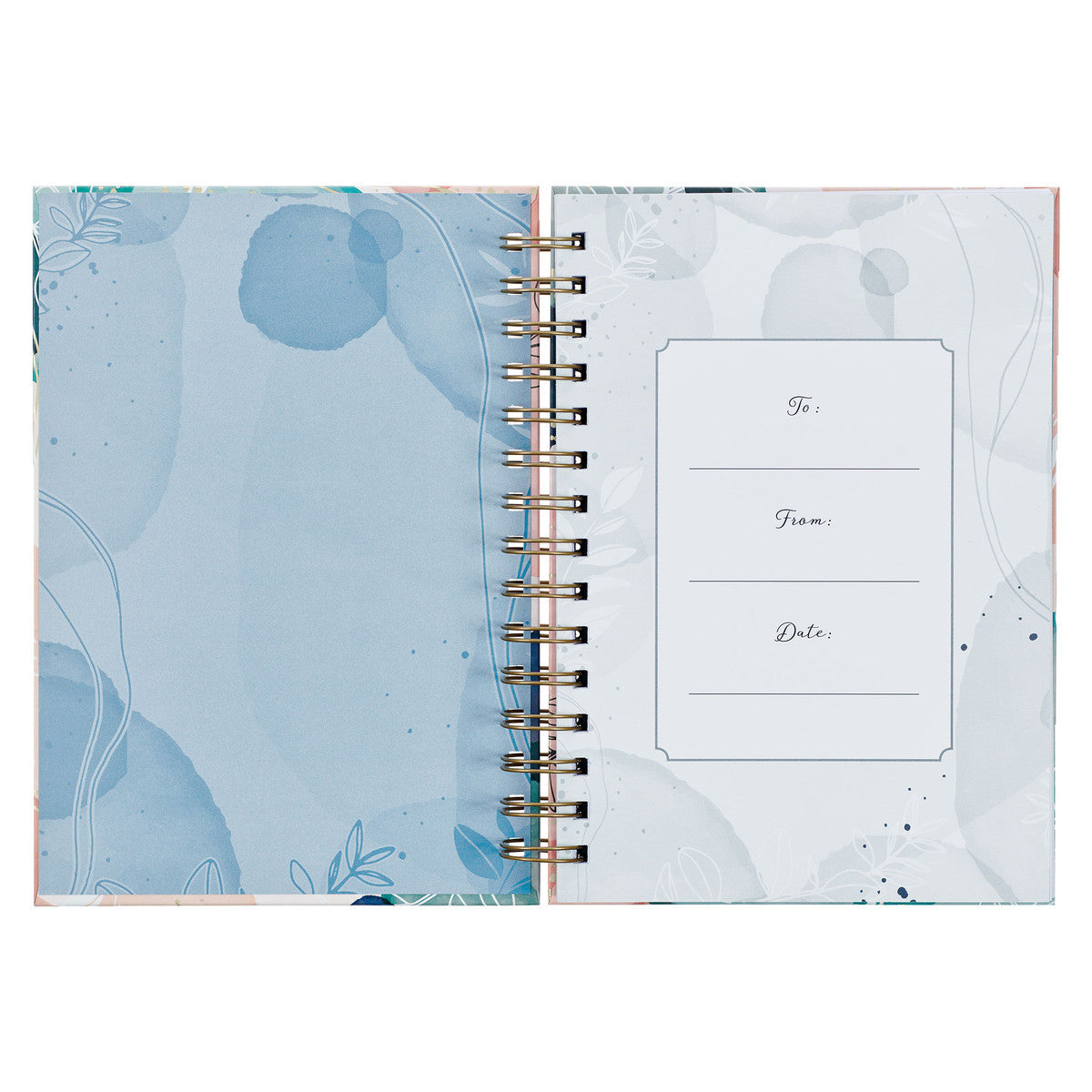 I Know the Plans Muted Watercolour Wirebound Journal - Jeremiah 29:11 - The Christian Gift Company
