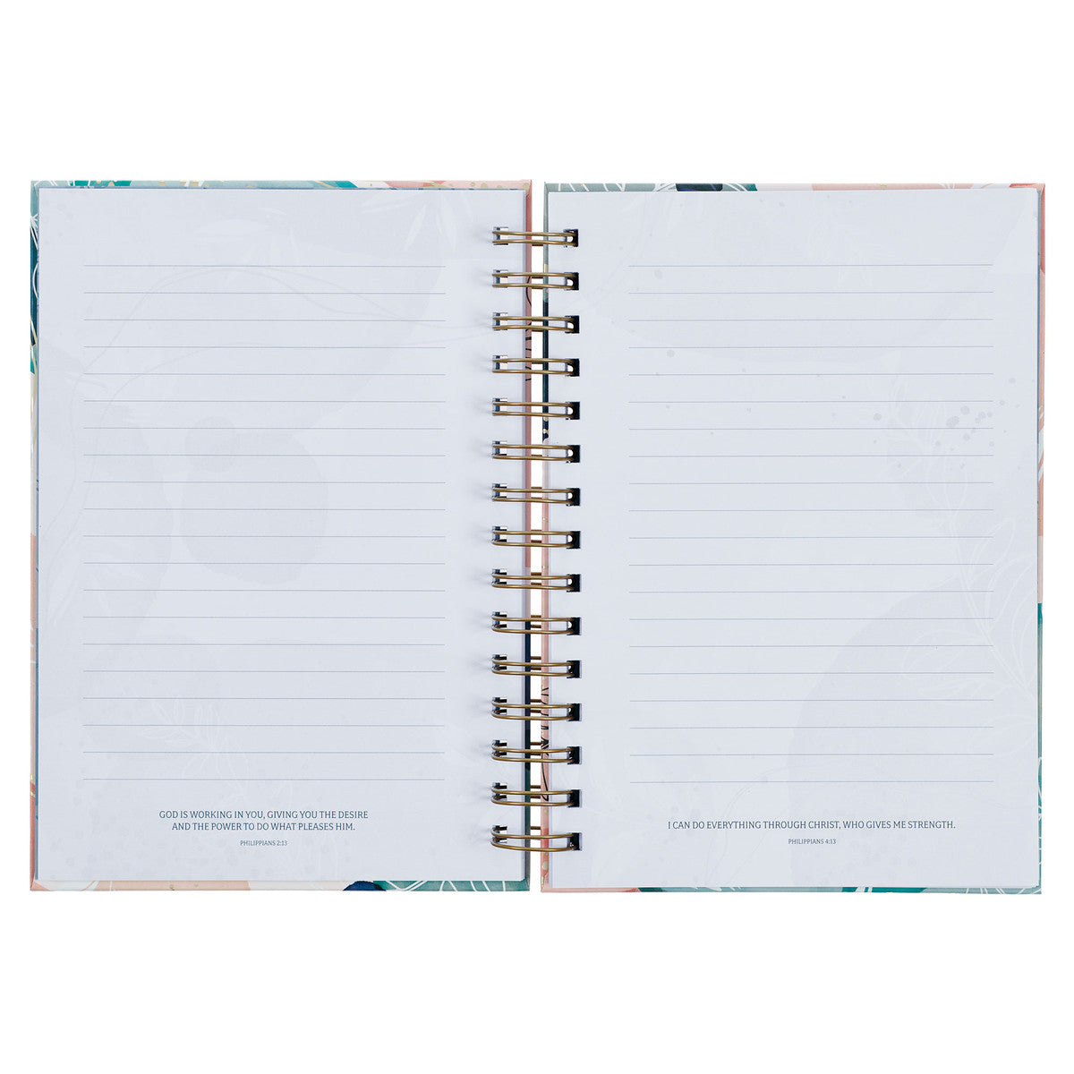 I Know the Plans Muted Watercolour Wirebound Journal - Jeremiah 29:11 - The Christian Gift Company