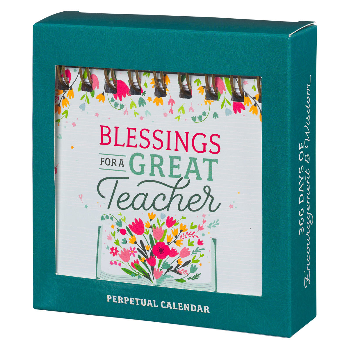 Blessings for a Great Teacher Perpetual Desktop Calendar - The Christian Gift Company