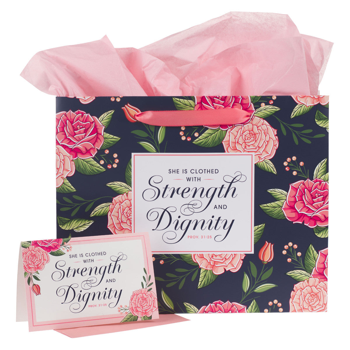 Strength and Dignity Pink Rose Bundle - The Christian Gift Company