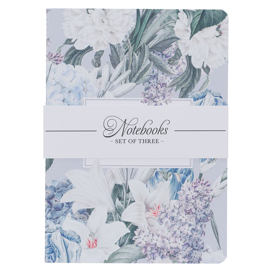 Graceful Peonies Large Notebook Set - Proverbs 31 - The Christian Gift Company