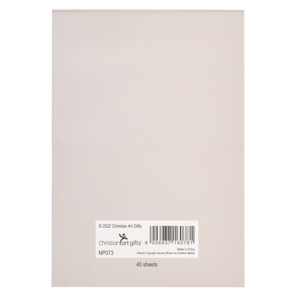 My Grace is Sufficient Lilac Floral Notepad - 2 Corinthians 12:9 - The Christian Gift Company
