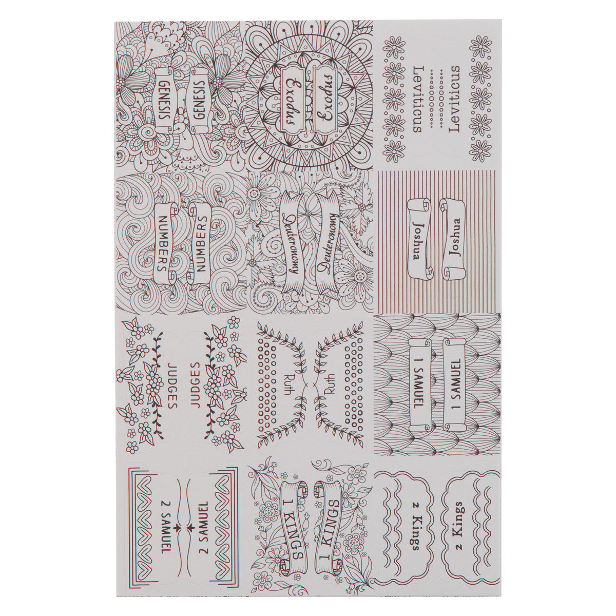 Colouring Bible Indexing Tabs - The Christian Gift Company