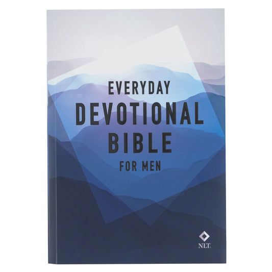 Blue Mountain NLT Everyday Devotional Bible for Men - The Christian Gift Company