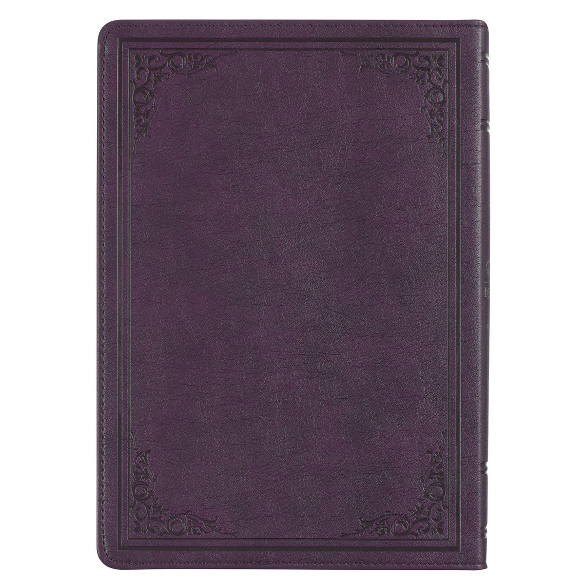 Framed Purple Faux Leather NLT Everyday Devotional Bible for Women - The Christian Gift Company