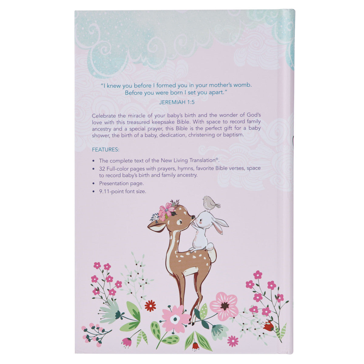 Blush Pink Hardcover NLT Keepsake Bible for Girls - The Christian Gift Company