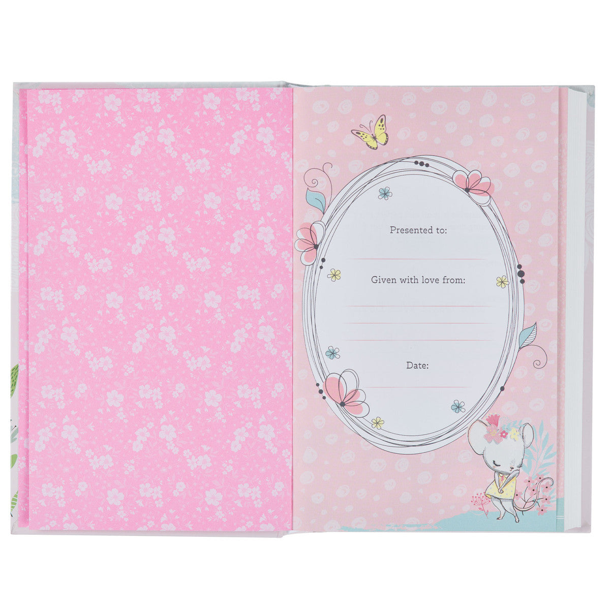 Blush Pink Hardcover NLT Keepsake Bible for Girls - The Christian Gift Company