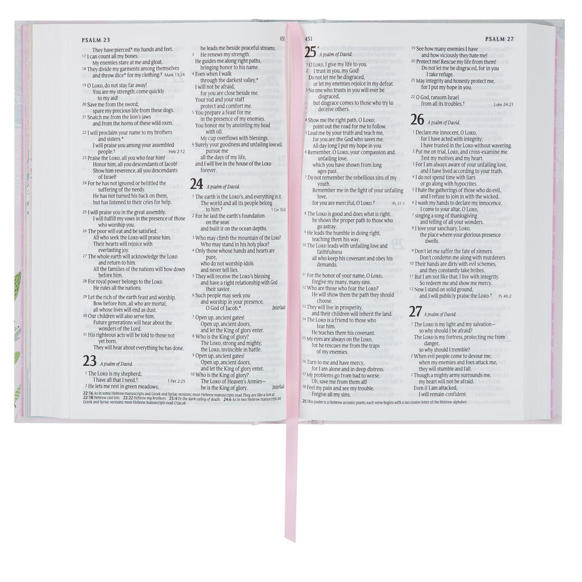 Blush Pink Hardcover NLT Keepsake Bible for Girls - The Christian Gift Company