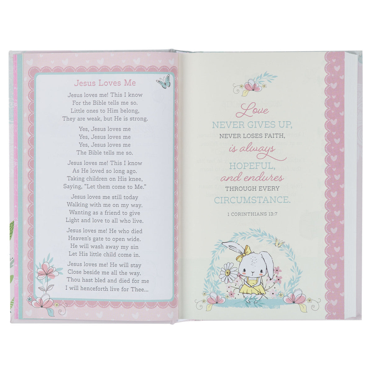 Blush Pink Hardcover NLT Keepsake Bible for Girls - The Christian Gift Company