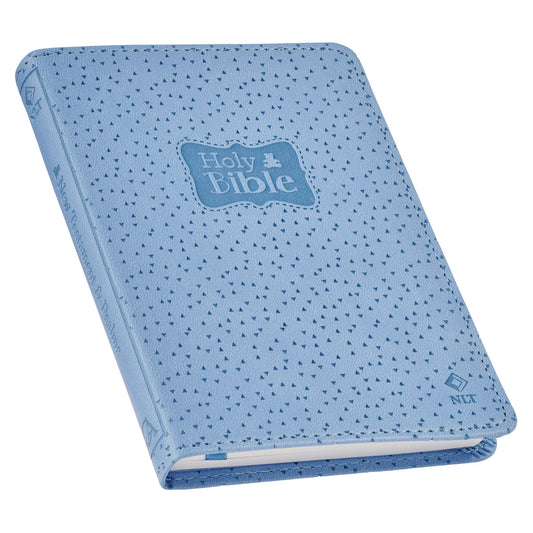 Blue Faux Leather NLT New Testament Keepsake Bible for Boys - The Christian Gift Company