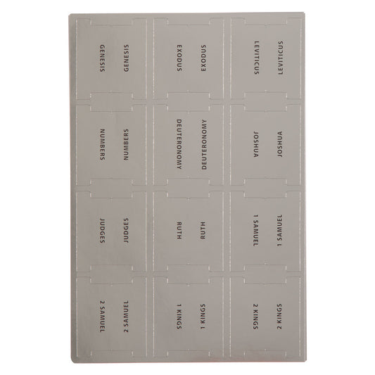 Bible Indexing Tabs for Silver Gilt-edged Bibles - The Christian Gift Company