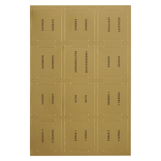 Bible Indexing Tabs for Gold Gilt-edged Bibles - The Christian Gift Company