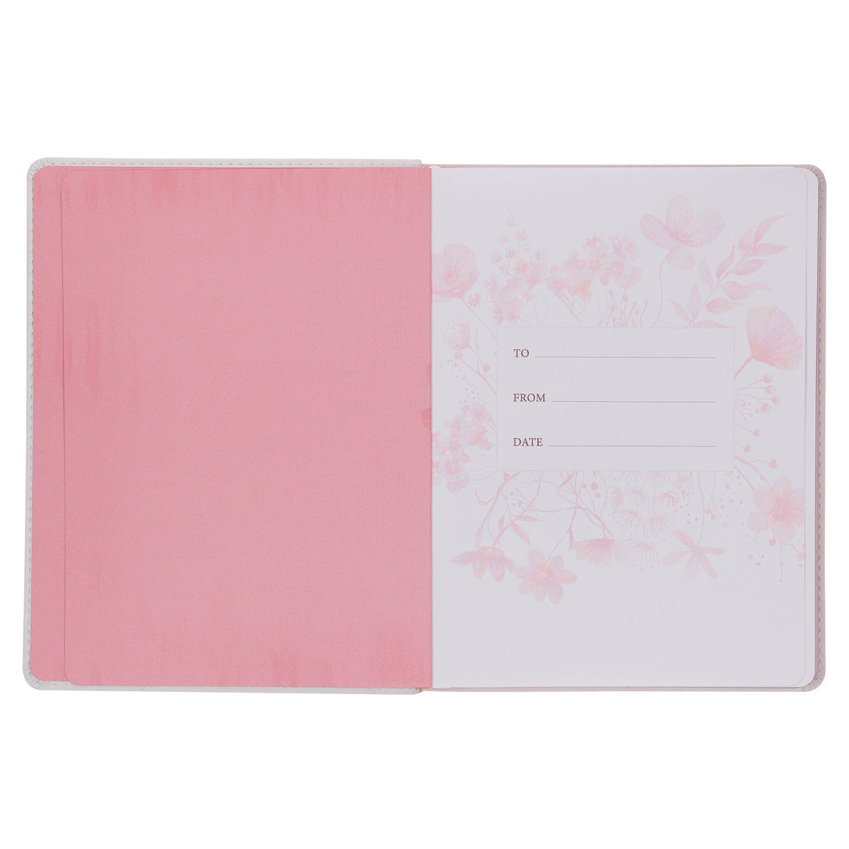 Walking in the Spirit Blush Pink Faux Leather Devotional - The Christian Gift Company