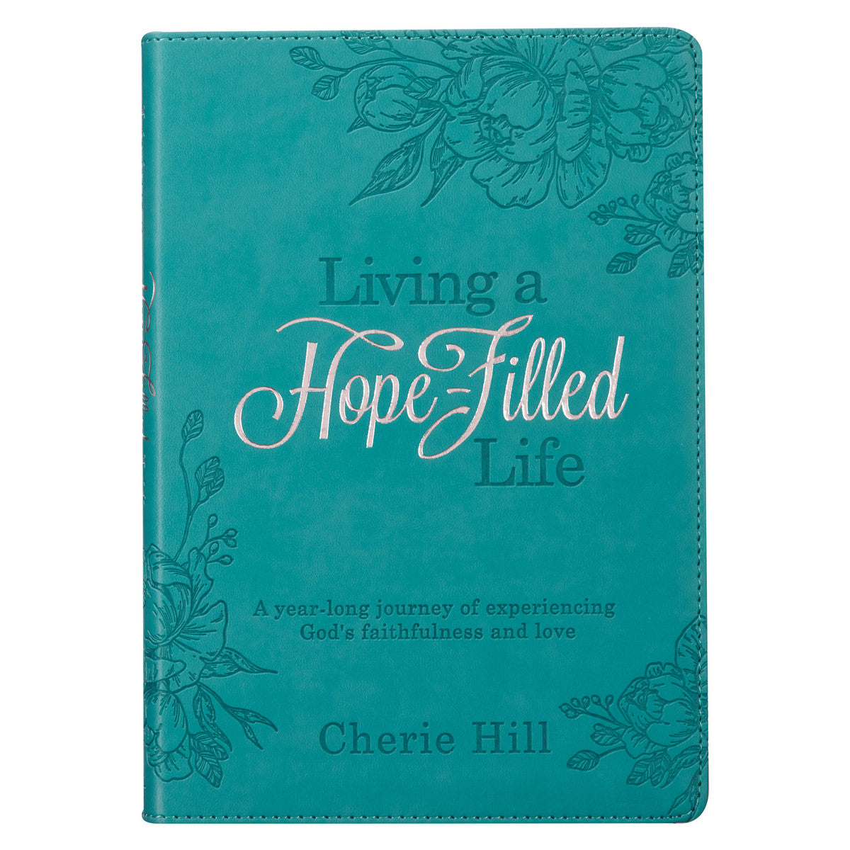Living A Hope-Filled Life Teal Faux Leather Devotional - The Christian Gift Company