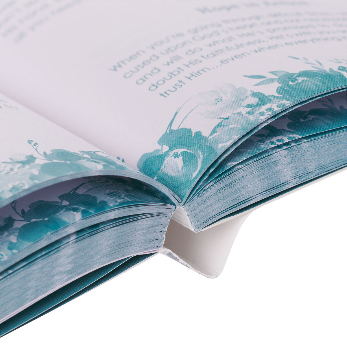 Living a Hope-Filled Life Blue Floral Softcover Devotional - The Christian Gift Company