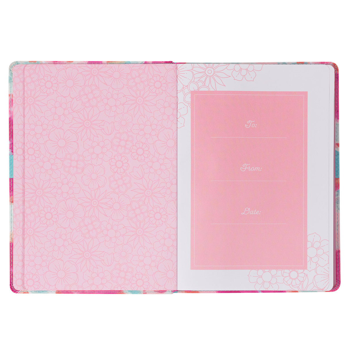 Moments with God for Teen Girls Pink Floral Gift Book - The Christian Gift Company
