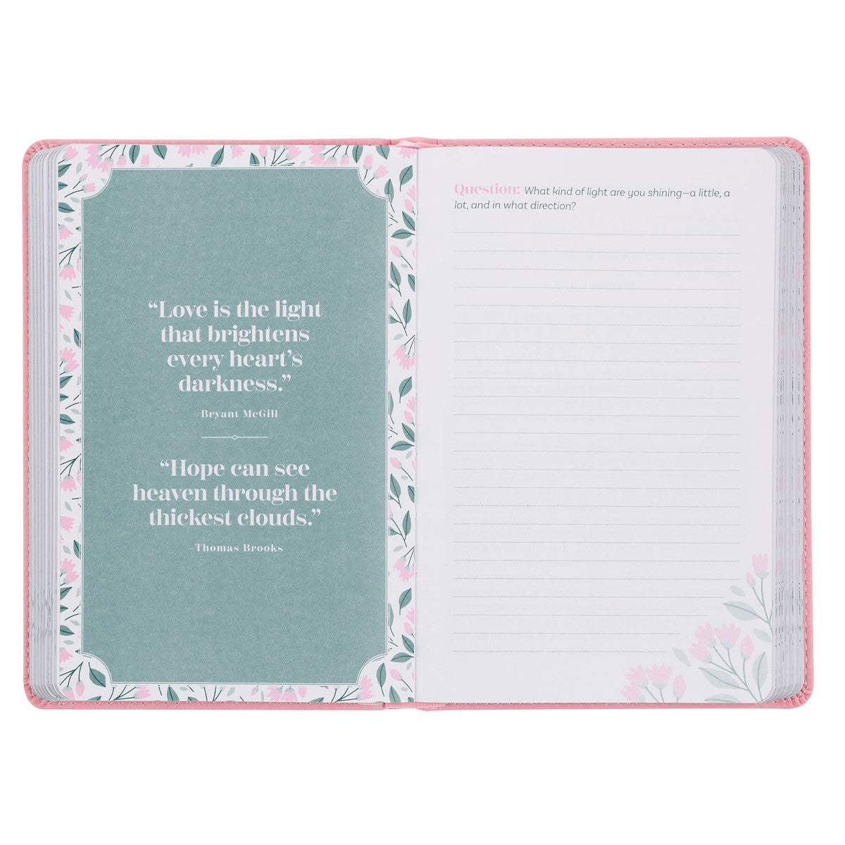 Look Up, Girl! Pink Faux Leather Devotional - The Christian Gift Company