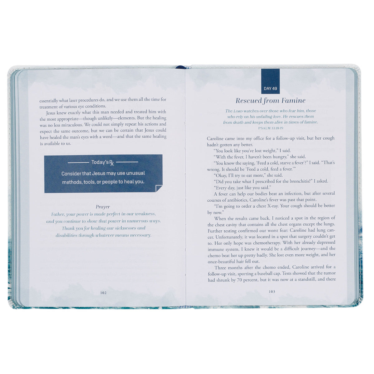 Hope that Restores White Faux Leather Devotional - The Christian Gift Company