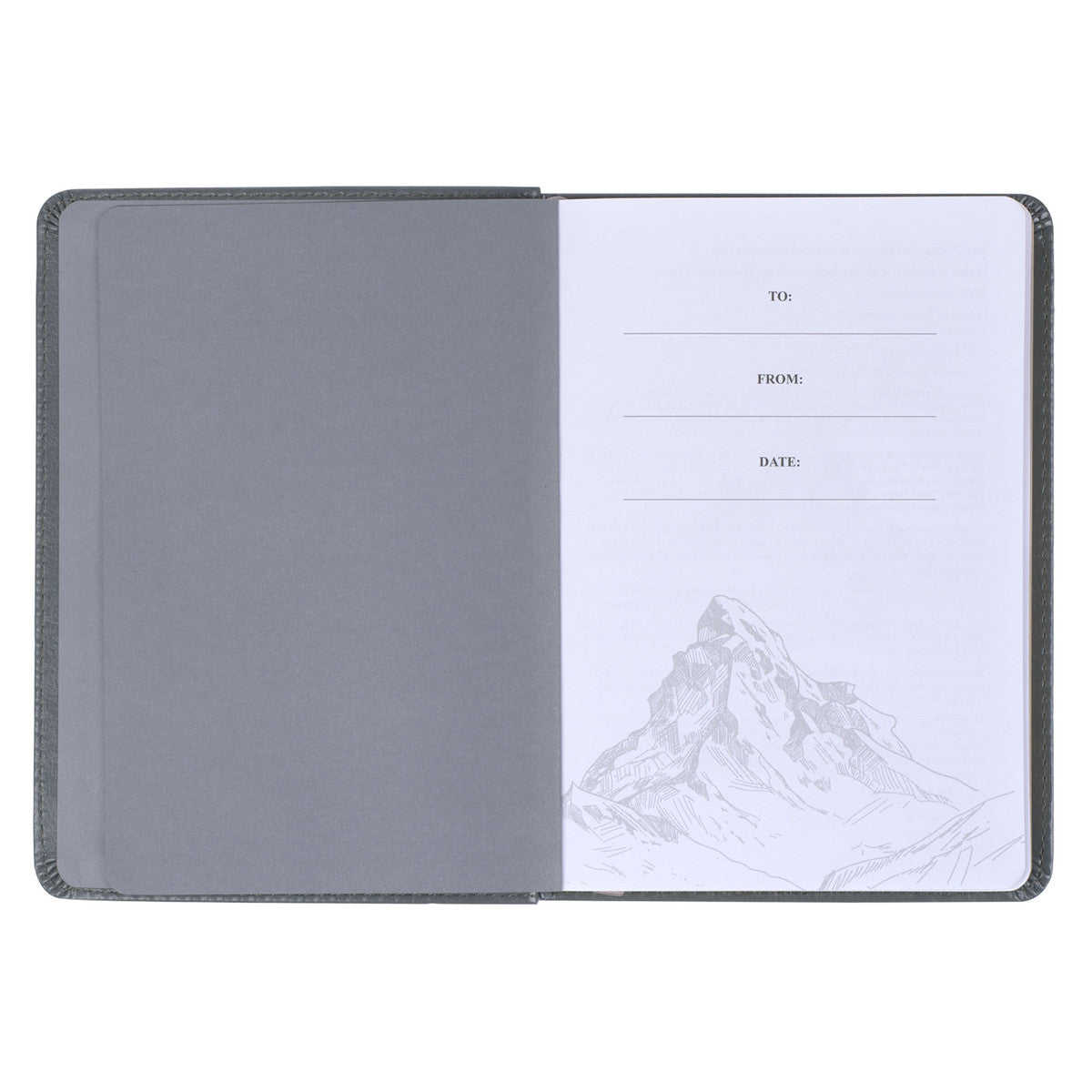 Legacy of Leaders Grey Faux Leather Devotional - The Christian Gift Company