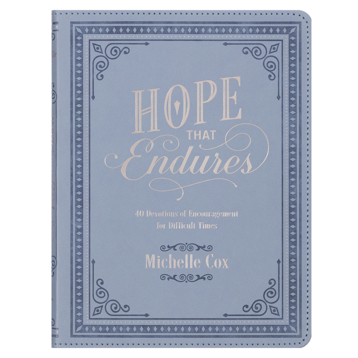 Hope That Endures Blue Faux Leather Devotional - The Christian Gift Company