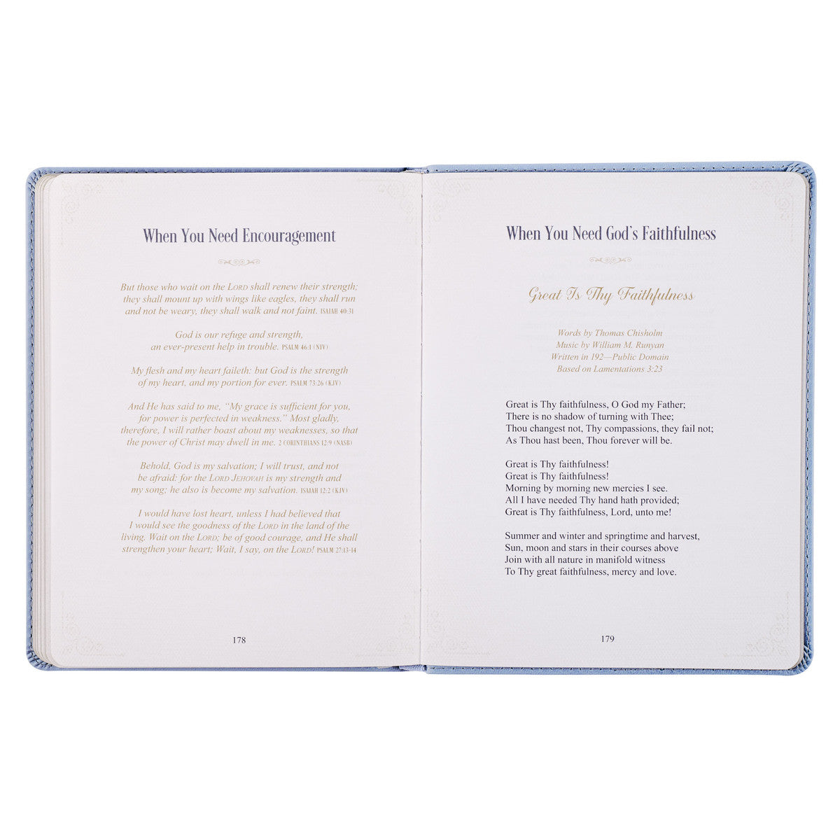 Hope That Endures Blue Faux Leather Devotional - The Christian Gift Company