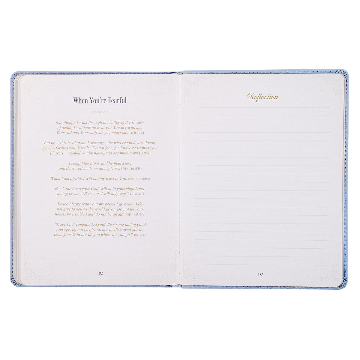 Hope That Endures Blue Faux Leather Devotional - The Christian Gift Company