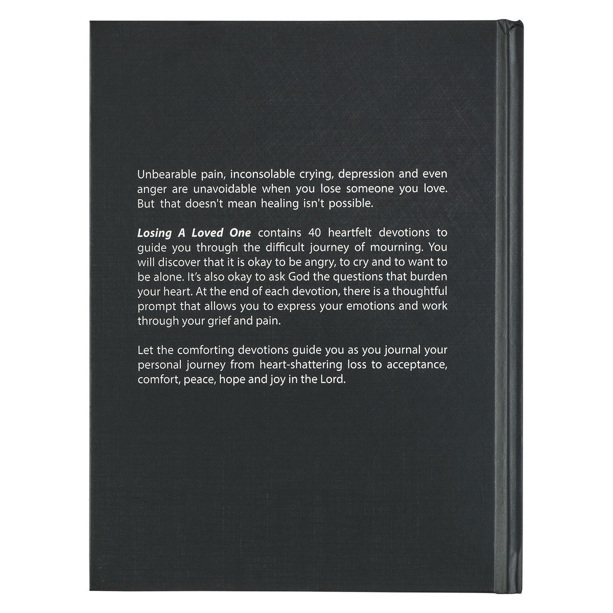 Losing a Loved One Black Hardcover Devotional - The Christian Gift Company