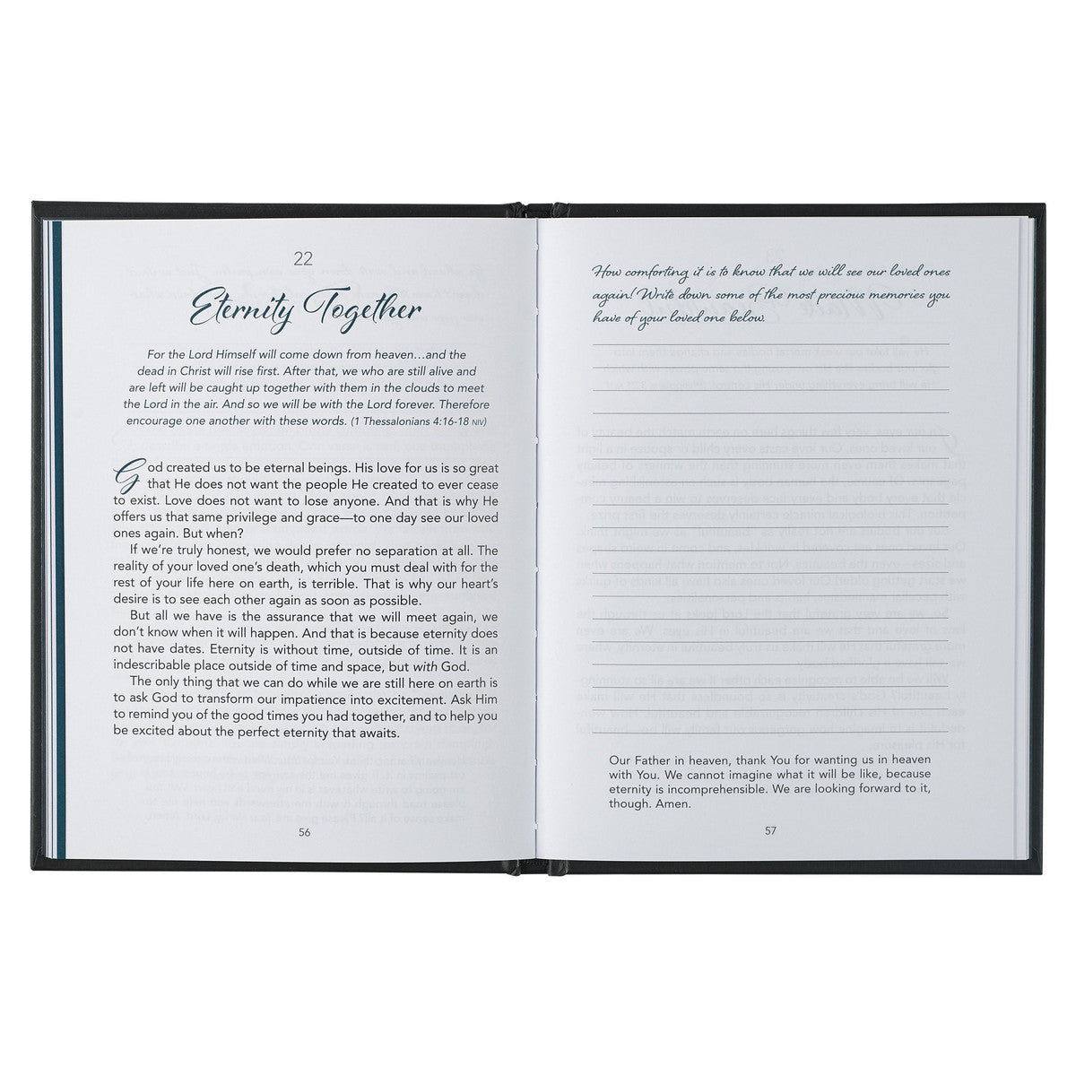 Losing a Loved One Black Hardcover Devotional - The Christian Gift Company