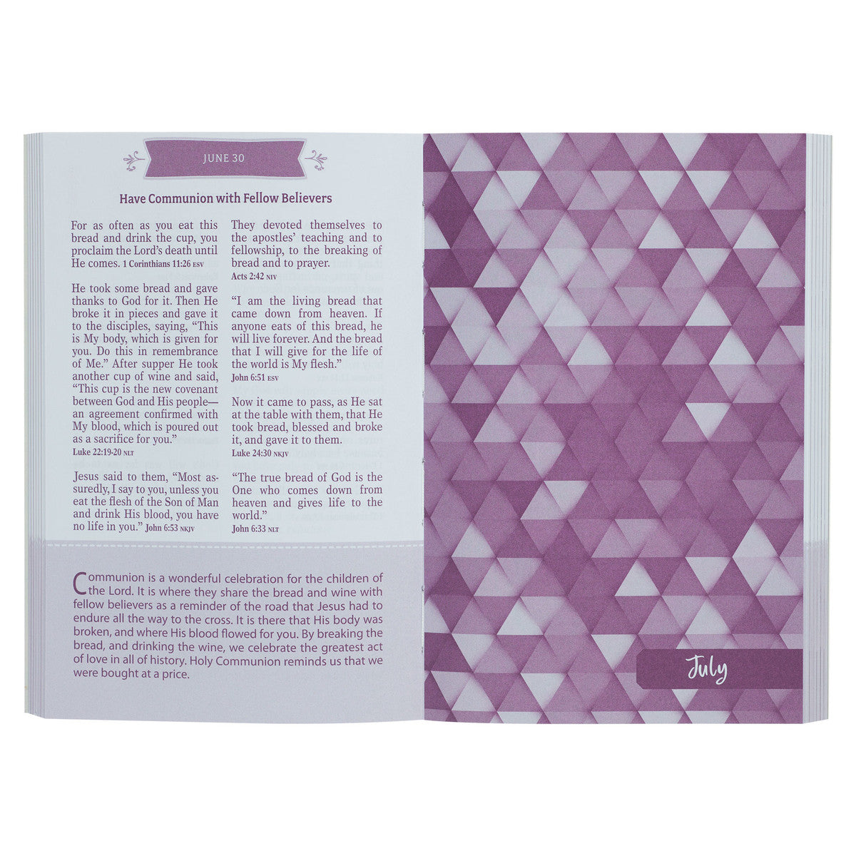 Pocket Bible Devotional for Girls in Pink Paperback Edition - The Christian Gift Company