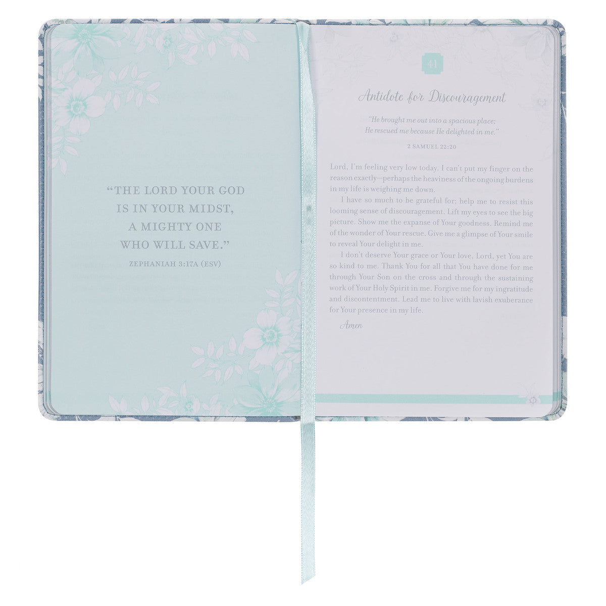 101 Prayers for Comfort in Difficult Times Grey Faux Leather Prayer Book - The Christian Gift Company
