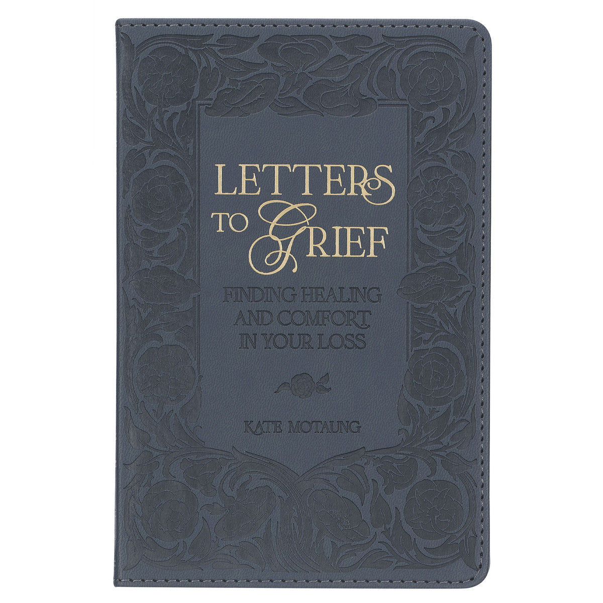 Letters to Grief Grey Faux Leather Gift Book - The Christian Gift Company