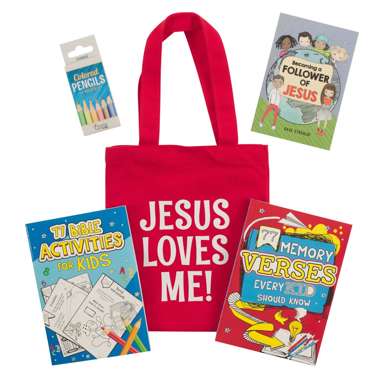 Red Church Activity Kit for Kids - pack of 10 - The Christian Gift Company