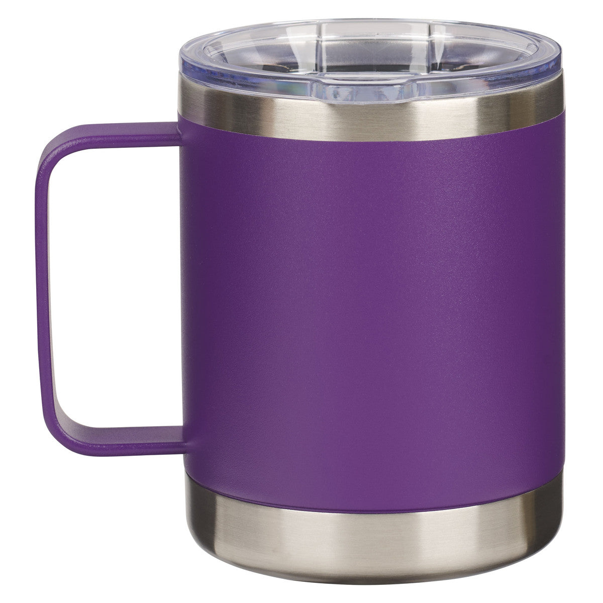 Be Still and Know Purple Camp-style Stainless Steel Mug - Psalm 46:10 - The Christian Gift Company