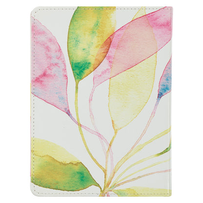 Courage Dear Heart Citrus Leaves Handy-size Faux Leather Journal - The Christian Gift Company