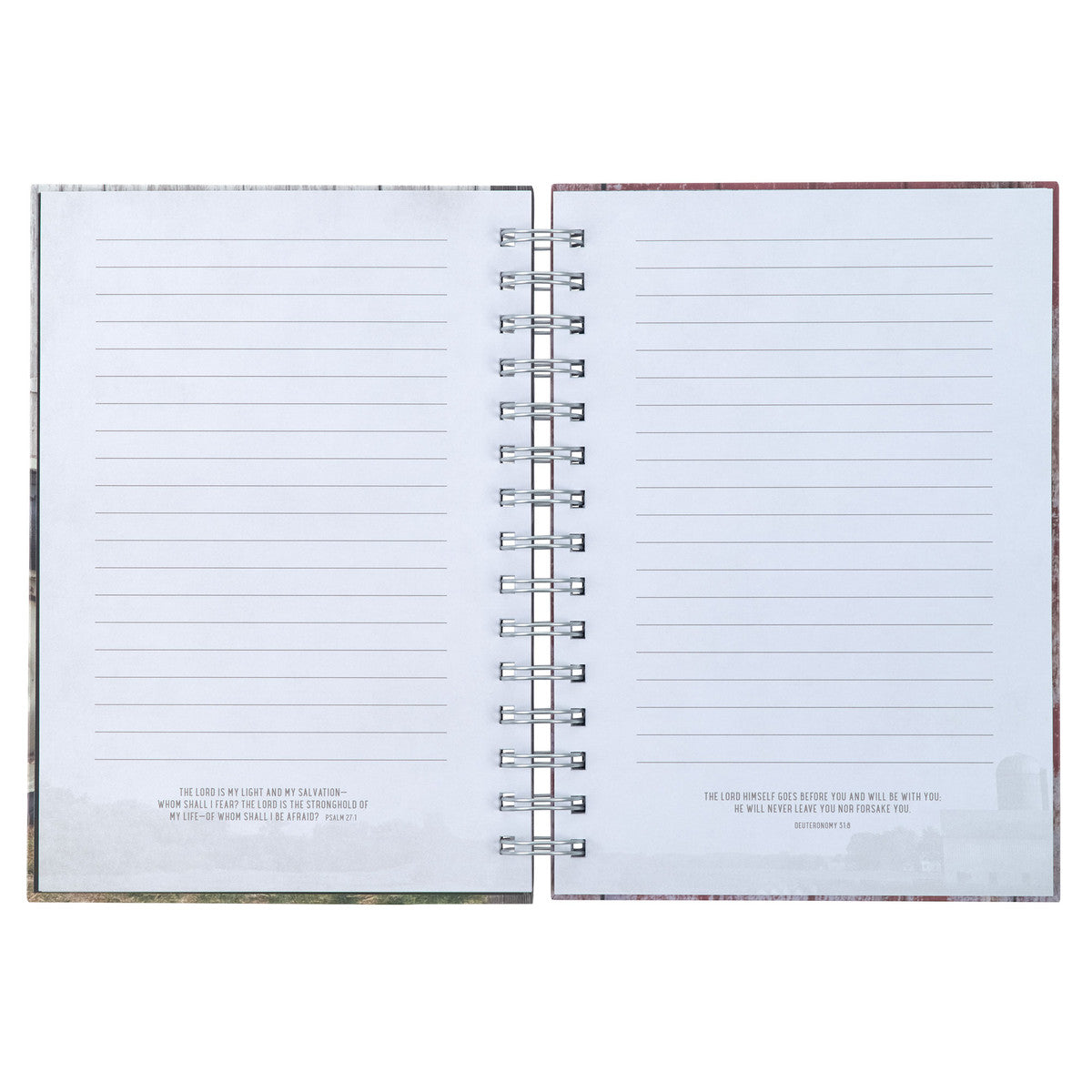 Nothing is Impossible Red Tractor Wirebound Journal - Luke 1:37 - The Christian Gift Company