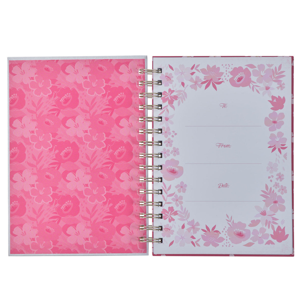 Teacher The Lord is with You Large Wirebound Journal - Zephaniah 3:17 - The Christian Gift Company