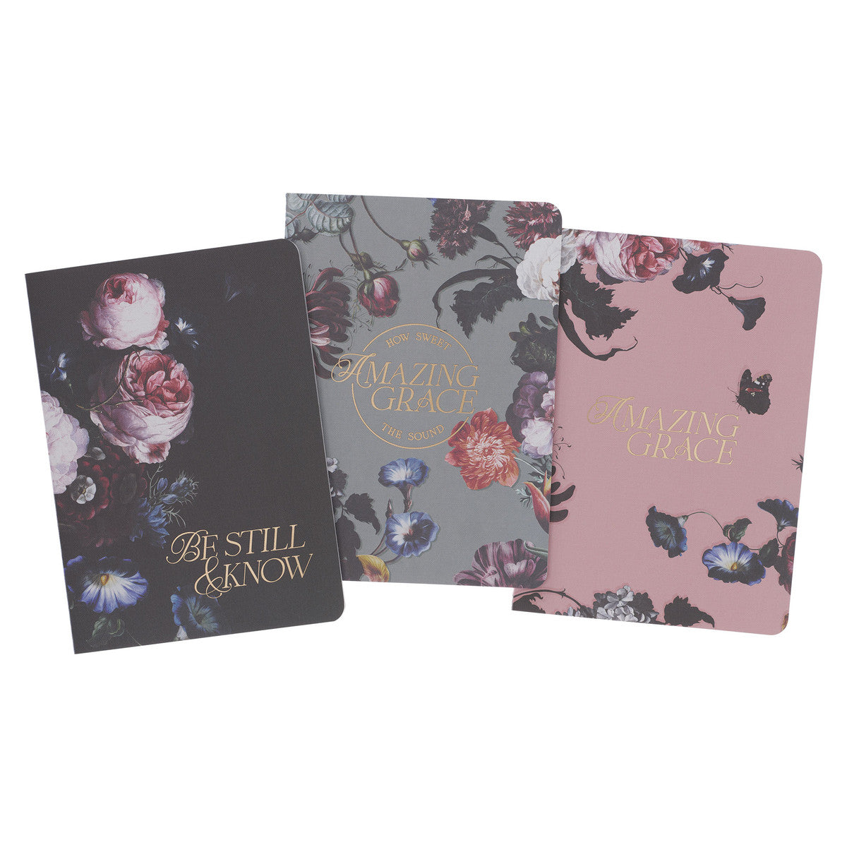Amazing Grace Midnight Blue Large Notebook Set - The Christian Gift Company
