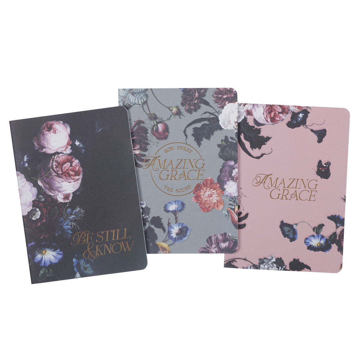 Amazing Grace Midnight Blue Large Notebook Set - The Christian Gift Company
