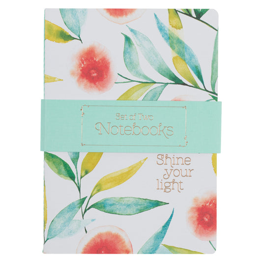 Shine Your Light Orange Blossoms Notebook Set - The Christian Gift Company