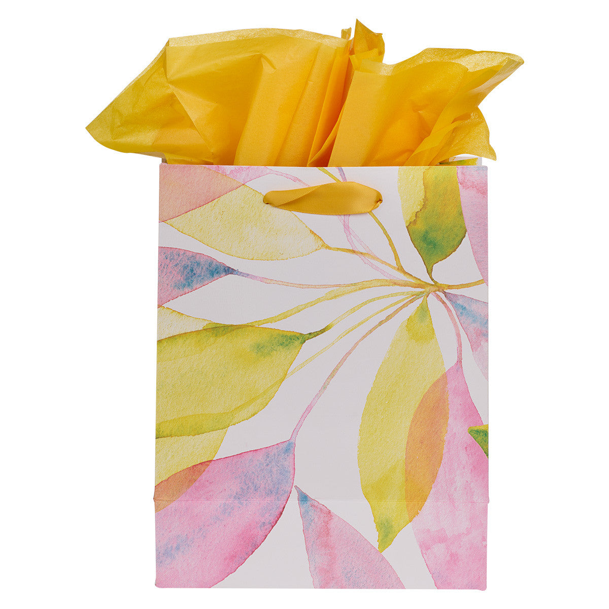 Life is Beautiful Citrus Leaves Medium Gift Bag - The Christian Gift Company