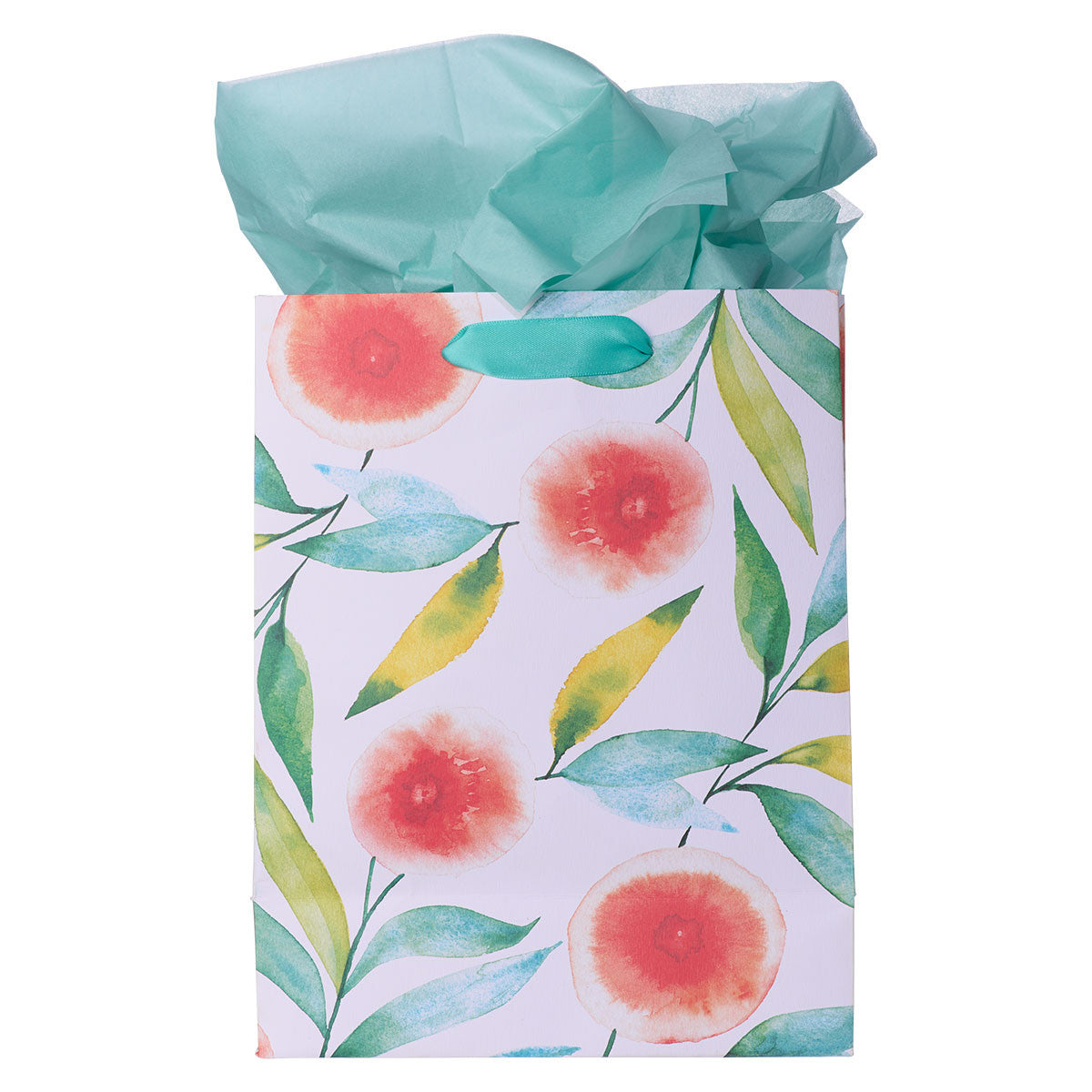 Orange Blossoms Courage Dear Heart Medium Gift Bag - The Christian Gift Company