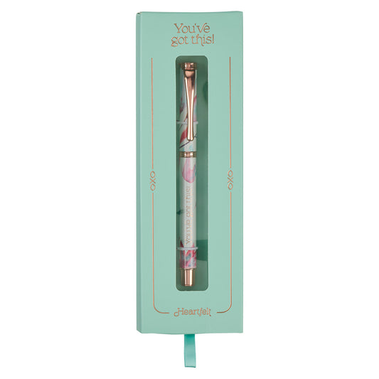 You've Got This Pink Petals Gift Pen - The Christian Gift Company