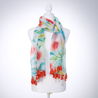 Hope Anchors The Soul Orange Blossoms Scarf - The Christian Gift Company